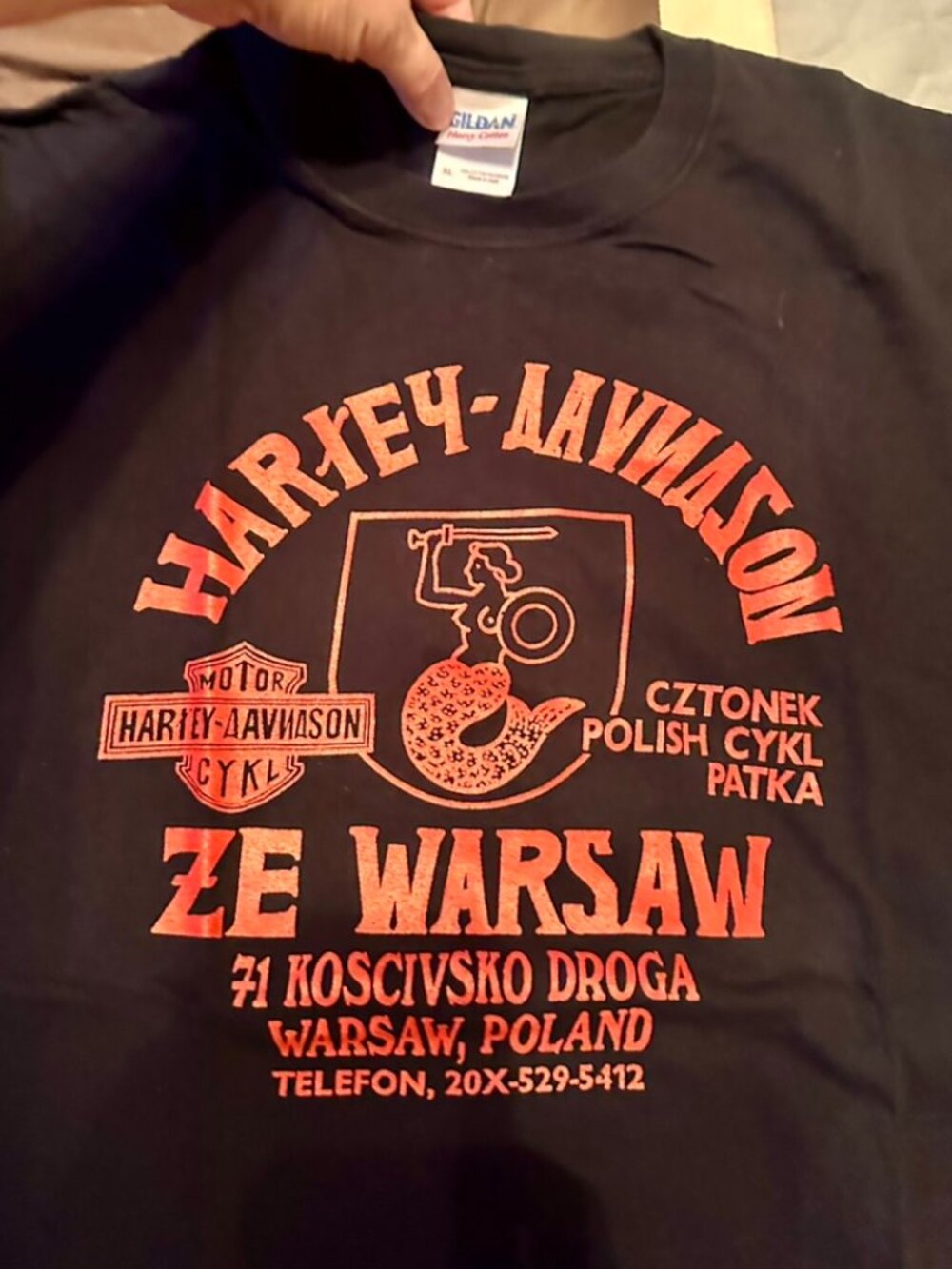 Vintage  Harley Davidson - Poland tshirt XL